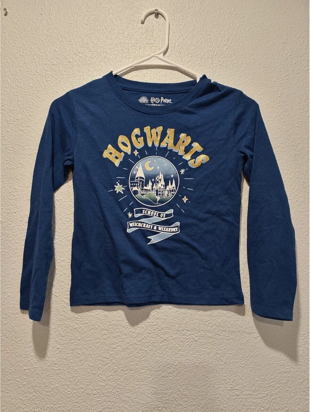 Harry Potter Hogwarts Kids Long Sleeve T-Shirt Size M (8)
